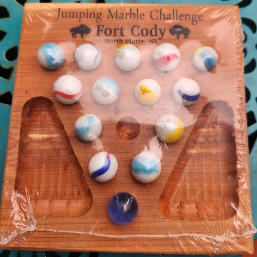 Wooden Marble Challenge Board